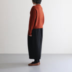 Women's Cable C/N Cardigan #BRICK [2503-021]