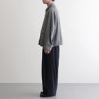 FDRSJK - ウール・千鳥 フロントジップジャケット #09 White × Black [SN_FR1403JK]