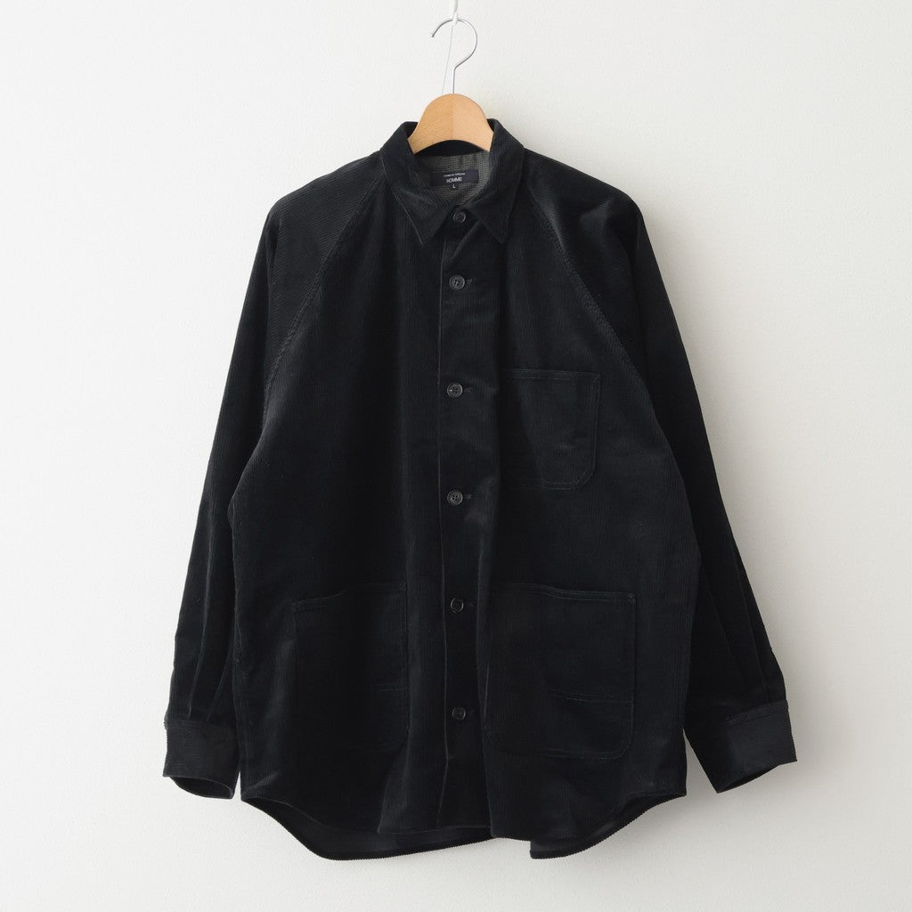 綿コーデュロイジャケット #BLACK [HP-B029-051]