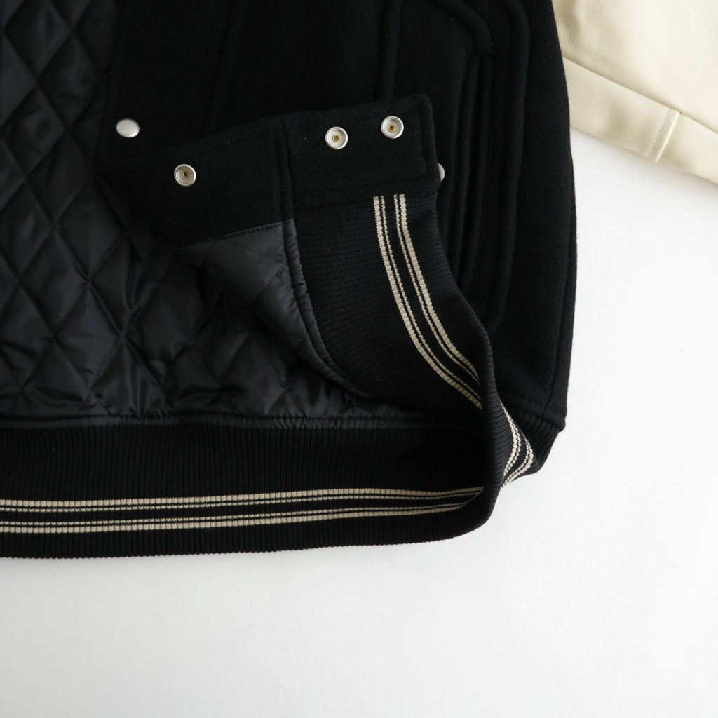 WOOL VARSITY JACKET #BLACK [26330201]