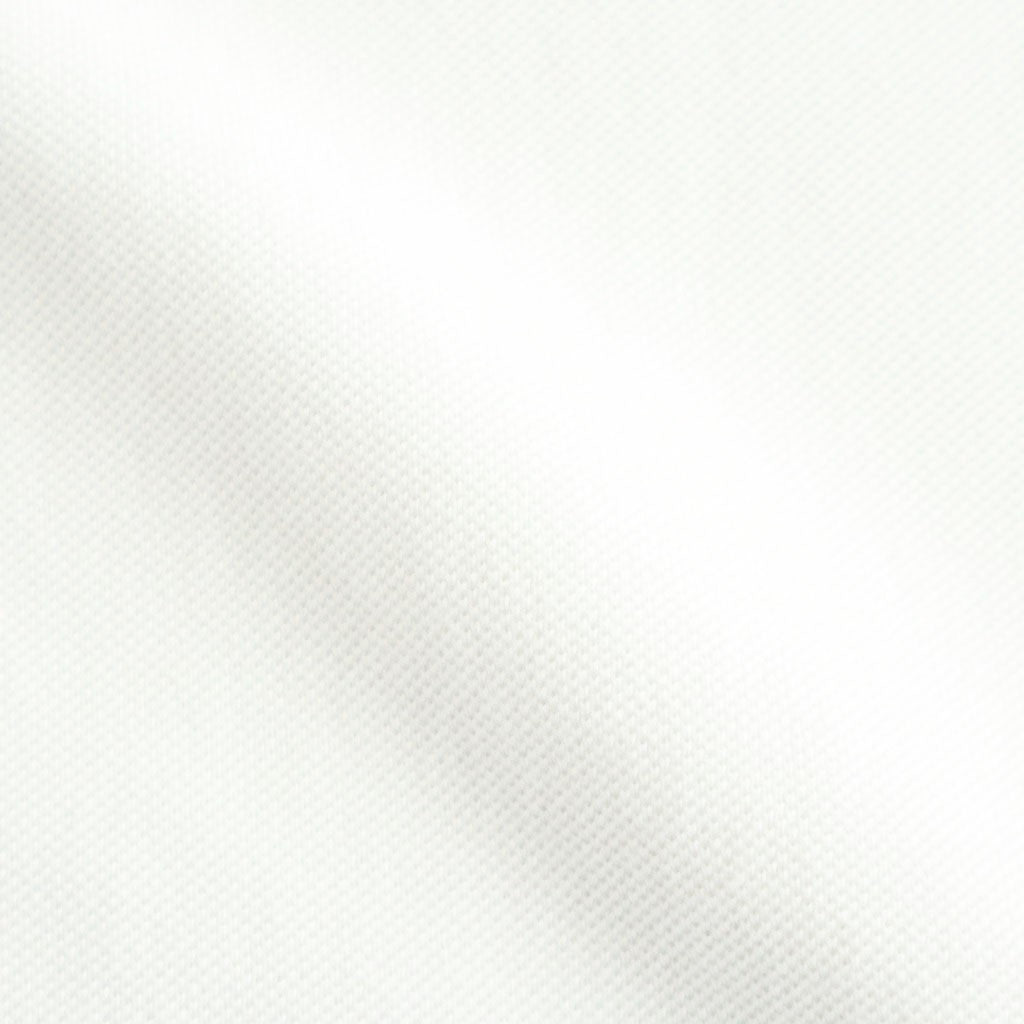 Cotton Pique Jersey S/S Skipper Polo #PEARL WHITE [GU261-70416]
