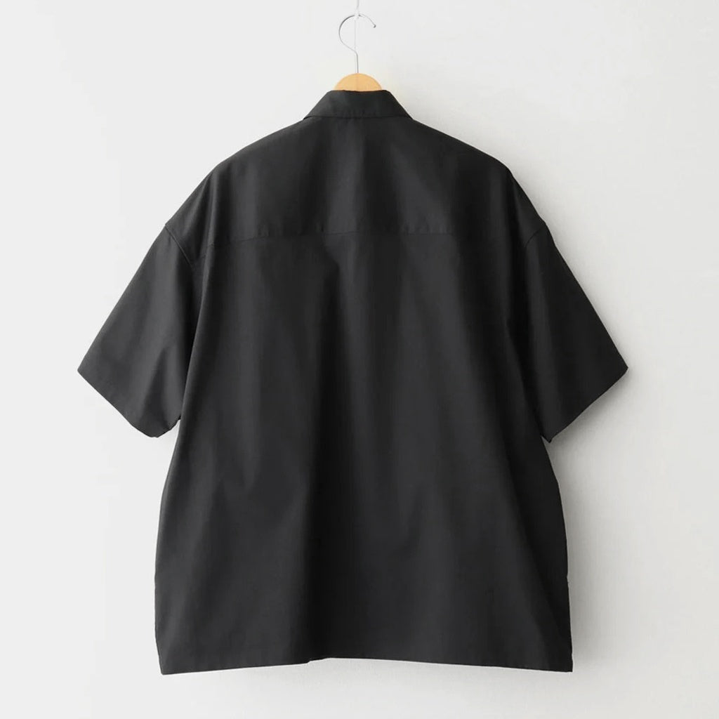 Solotex Twill S/S Oversized Box Shirt #BLACK [GM261-50159B]