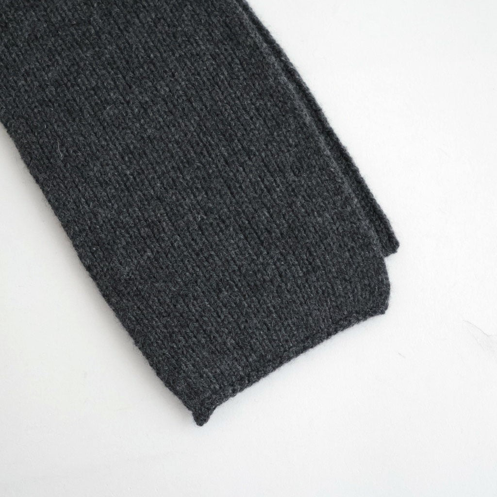 LIGHT CASHMERE KNIT STOLE #CHARCOAL [A26AM06CJ]