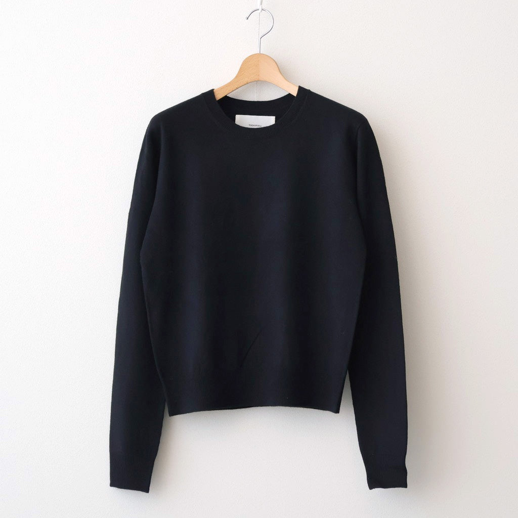 Wool Cashmere Seamless Knit #BLK [12520538]