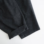 縮絨ウールタックワイドPT #CHARCOAL GRAY [D225-P303]