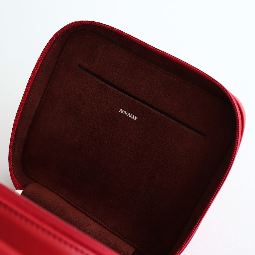 LEATHER SHOULDER BAG MADE BY AETA #RED [A25AB03AE]