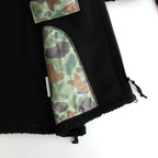 綿ウールボア ブルゾン #BLACK [HN-T018-051]