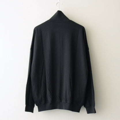 SUPER HIGH GAUGE SWEAT ZIP BLOUSON #INK BLACK [A24AB01CU]