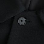WOOL CASHMERE RAGLAN SLEEVE BALMACAAN COAT #BLACK [ST.1535]