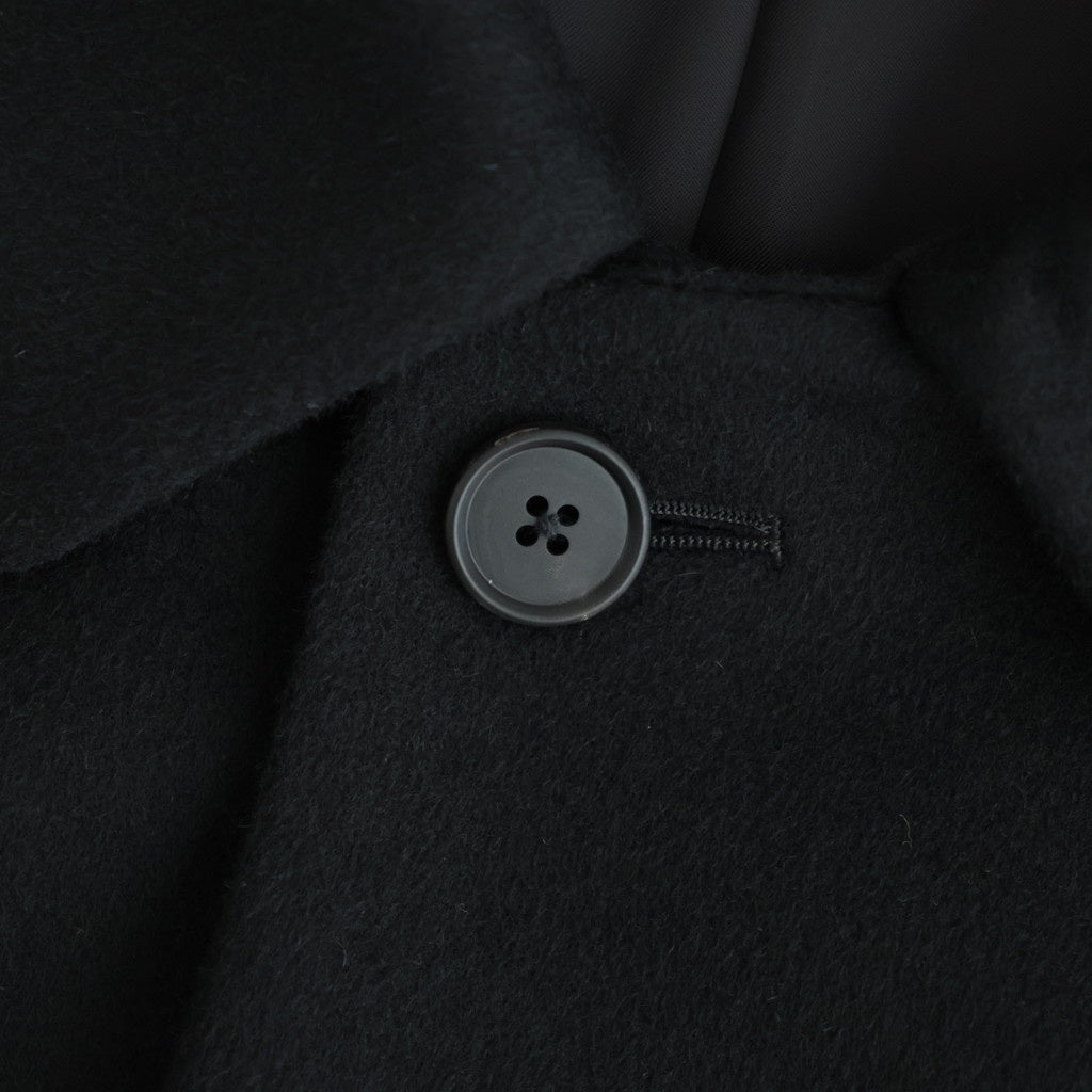 WOOL CASHMERE RAGLAN SLEEVE BALMACAAN COAT #BLACK [ST.1535]