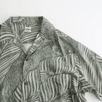 Leaf Pattern Printed Open Collar Shirt #IVORY [YK26SS01202SH]