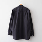 綿タイプライター L/S シャツ #BLACK [HQ-B002-051]