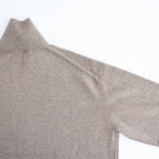 BABY CASHMERE KNIT TURTLE #NATURAL BROWN [A26AT03BC]