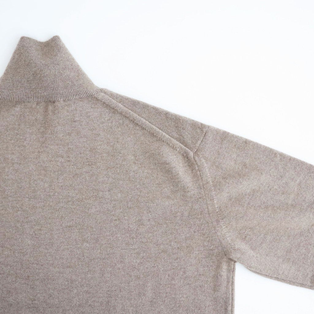 BABY CASHMERE KNIT TURTLE #NATURAL BROWN [A26AT03BC]