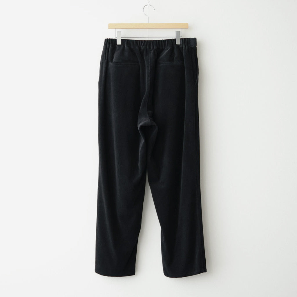 Soft Knit Corduroy Wide Tapered Chef Pants #BLACK [GM263-40112B]