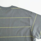 PIN BORDER S/S TEE #GRAY×YELLOW [FSC263-70090]