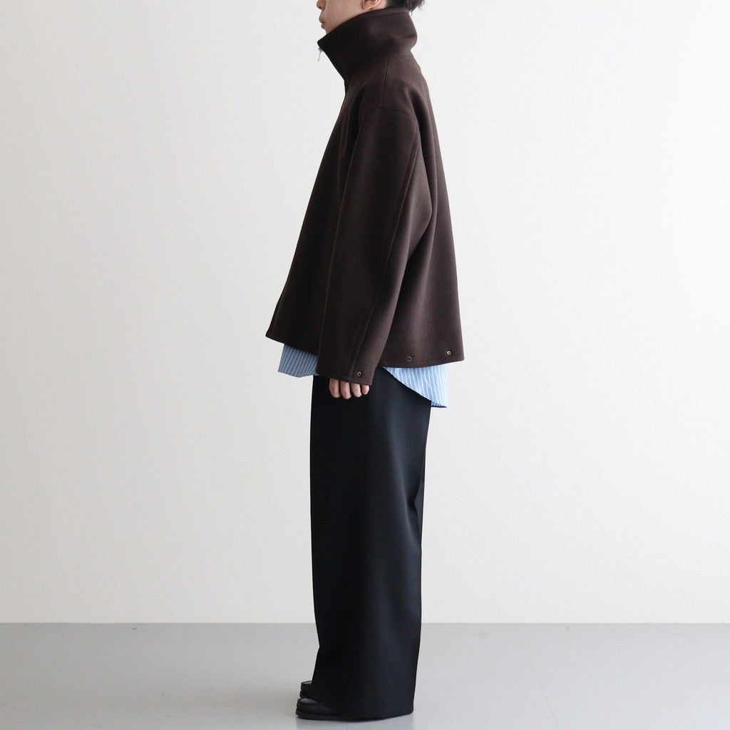 Melton Stand Collar Zip Blouson #BROWN [YK25FW01034B]