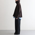 Melton Stand Collar Zip Blouson #BROWN [YK25FW01034B]