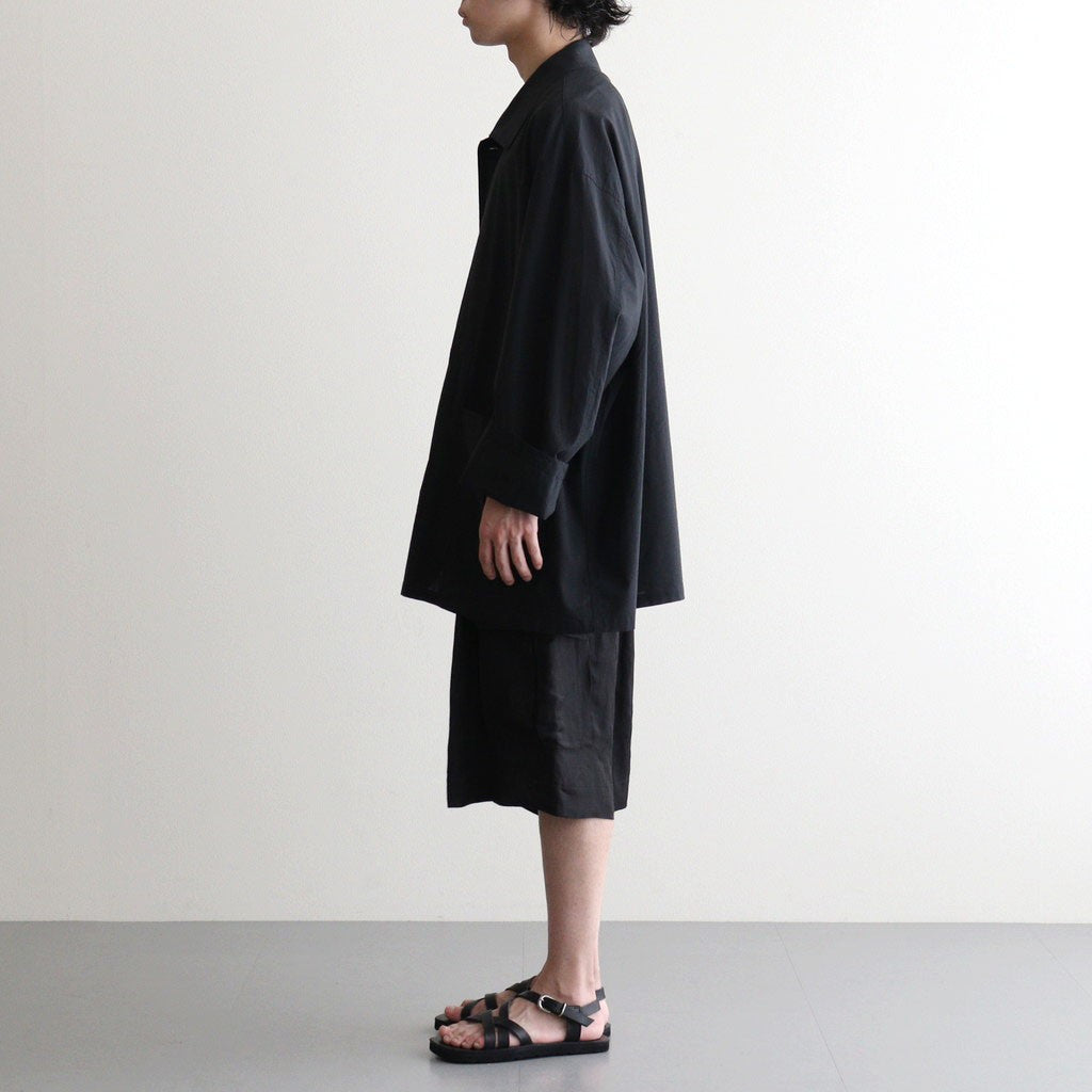 VIS/LI BRIGHT TWILL CARGO SHORT TROUSERS #DARK CHARCOAL [ST.1458]