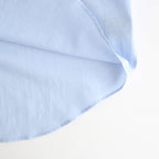 COTTON SILK OVERSIZED SS SHIRT #SAX [ST.1498]