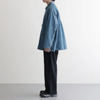 DENIM PULLOVER SHIRT #FADE INDIGO [FSC261-50187FB]