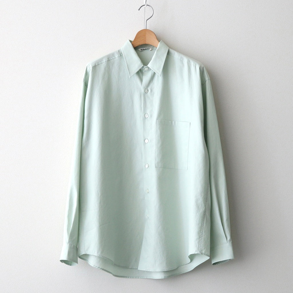 WASHED FINX TWILL BIG SHIRT #LIGHT KHAKI [A25AS02TN]