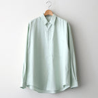 WASHED FINX TWILL BIG SHIRT #LIGHT KHAKI [A25AS02TN]