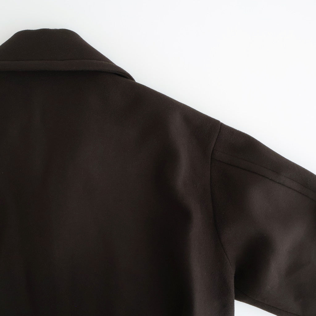 Melton Stand Collar Zip Blouson #BROWN [YK25FW01034B] – ciacura