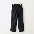 W/CA BEAVER STRAIGHT TROUSERS #BLACK [ST.1261]