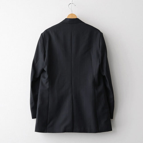 BLUEFACED WOOL JACKET #CHARCOAL NAVY STRIPE [A26SJ03BA]
