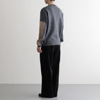 Suede Leather Elbow Patch Sweater #TOP GRAY [YK25FW01108S]