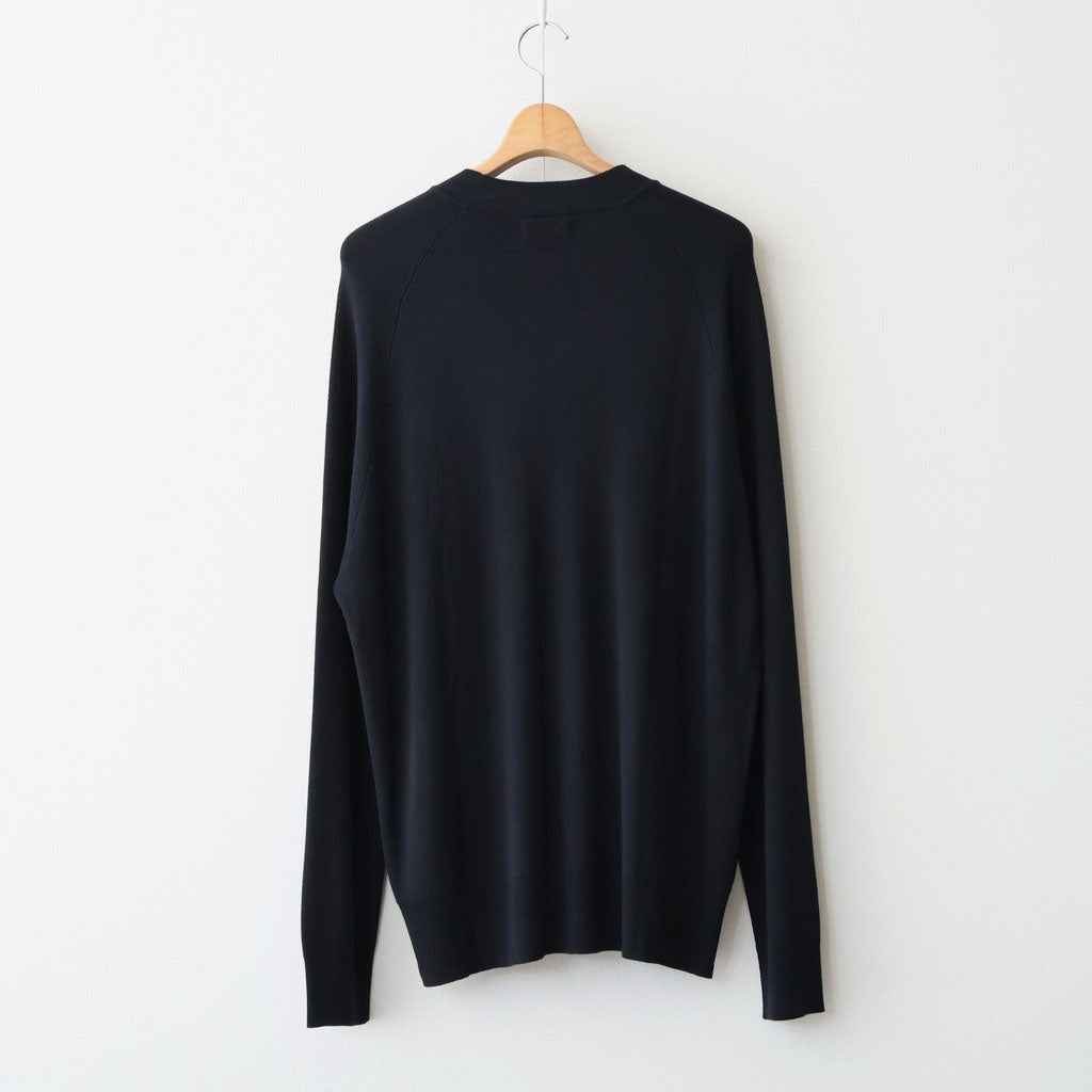 RAGLAN CREW NECK LS #BLACK [N0040]