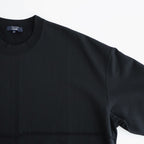 綿ミニ裏毛 製品洗カットソー #BLACK [HP-T013-051]