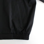 W/SI SATIN ZIP UP SHORT JACKET #BLACK [ST.1068]