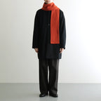 MERINO LAMBS WOOL SOCKSTOLE #BRICK [R5128-AW25]