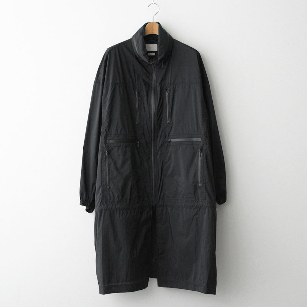 NYLON UTILITY OVER COAT #BLACK [YK24SS0631C]