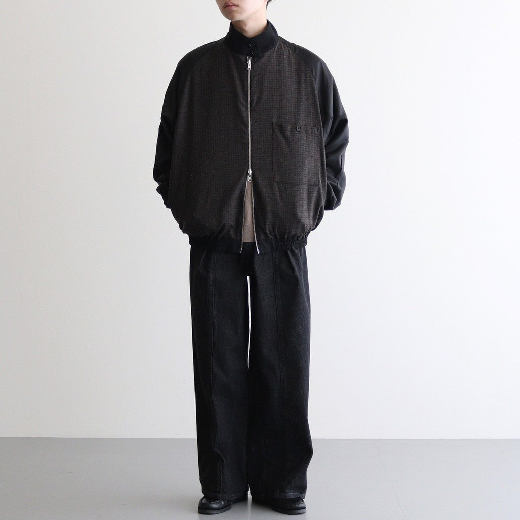 Wool Nylon Reversible Harrington Jacket #BLACK [YK25FW01058B]