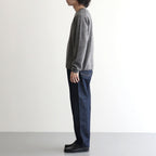 HARD TWIST DENIM WIDE PANTS #INDIGO [A00P03DM]