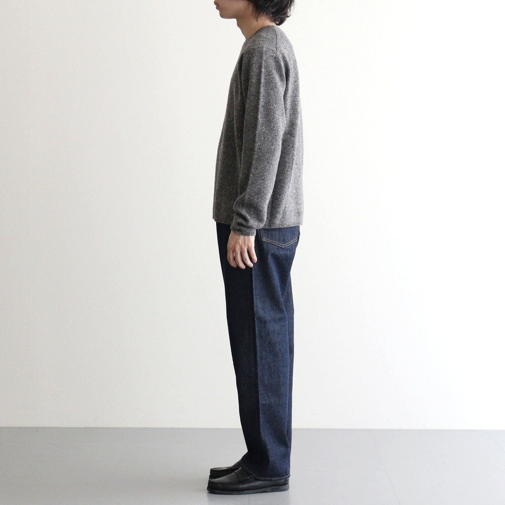 HARD TWIST DENIM WIDE PANTS #INDIGO [A00P03DM]