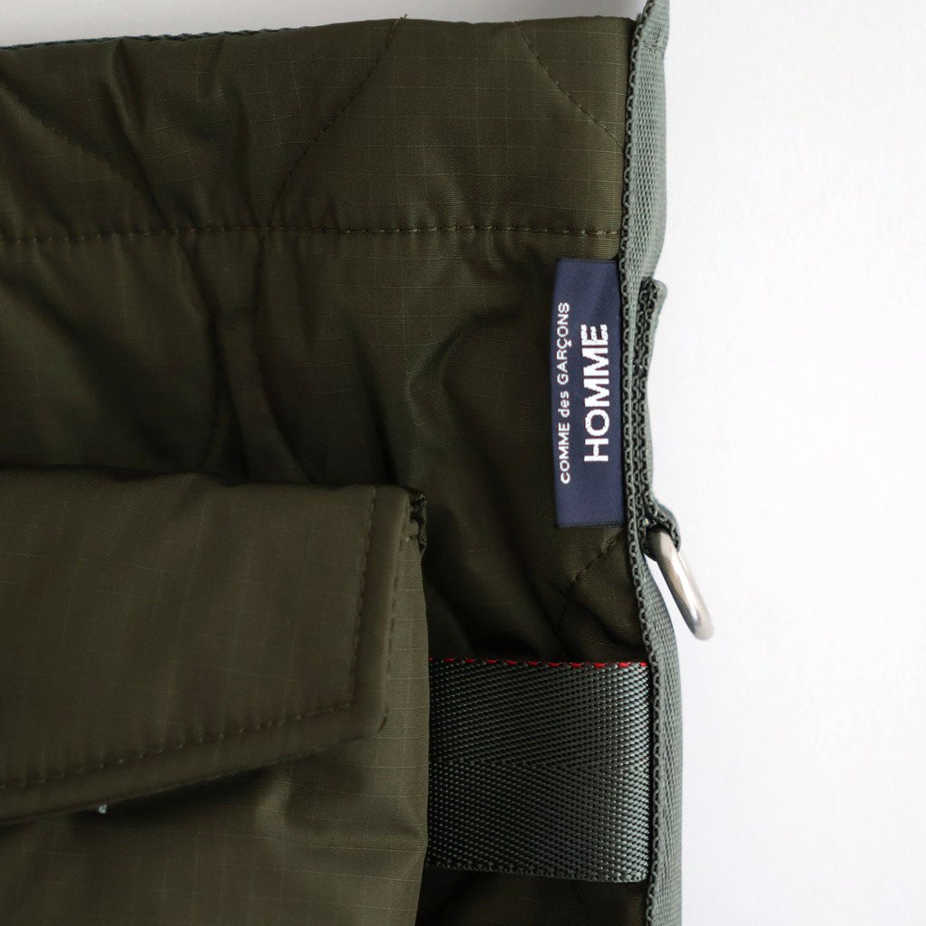 ナイロンツイルキルト 2WAY トートバッグ #KHAKI [HR-K206-051]