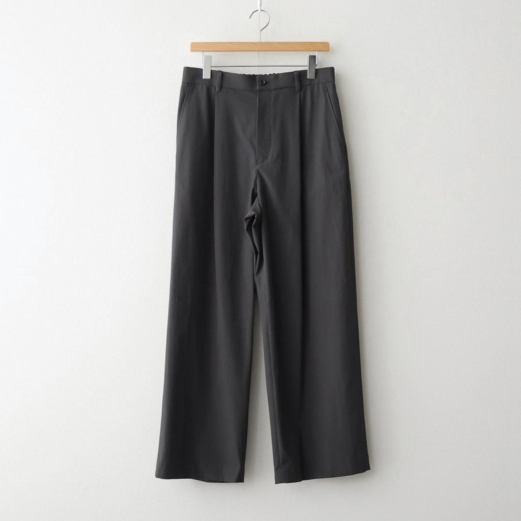 Brushed Cotton Gabardine Wide Straight Pants #CHARCOAL [GM261-40395]