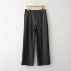 Brushed Cotton Gabardine Wide Straight Pants #CHARCOAL [GM261-40395]