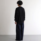 AZUMA Terry Crew Neck Sweat #BLACK [GU251-70195B]