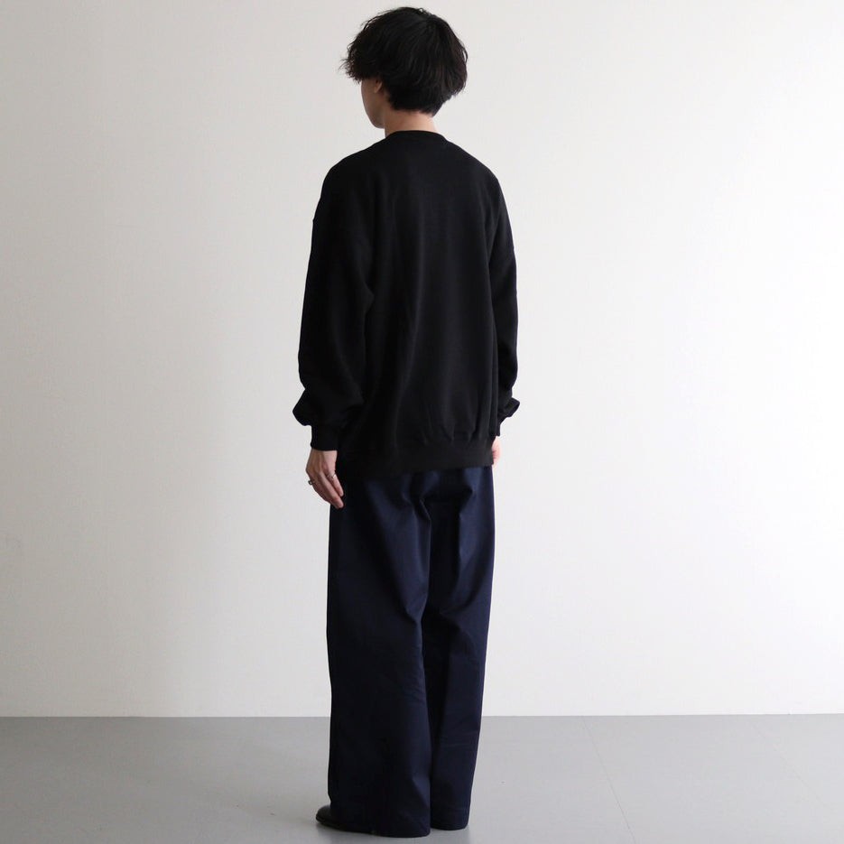 AZUMA Terry Crew Neck Sweat #BLACK [GU251-70195B]