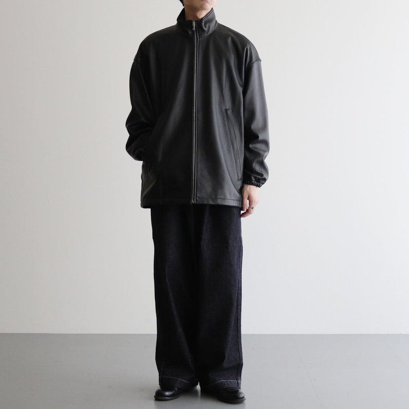 Sheep Leather Track Blouson #BLACK [GM243-30097]