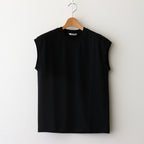 SEAMLESS CREW NECK SLEEVELESS #BLACK [A00T06ST]