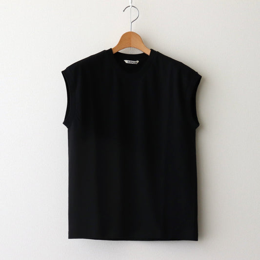 SEAMLESS CREW NECK SLEEVELESS #BLACK [A00T06ST]