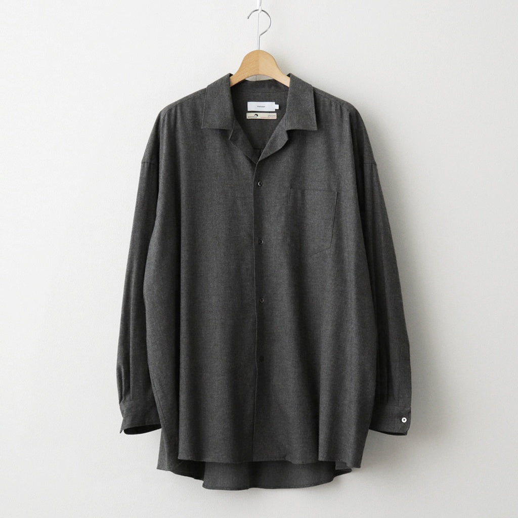 SIDOGRAS Cotton Herringbone Flannel Sleeping Shirt #GRAY [GM254-50044]