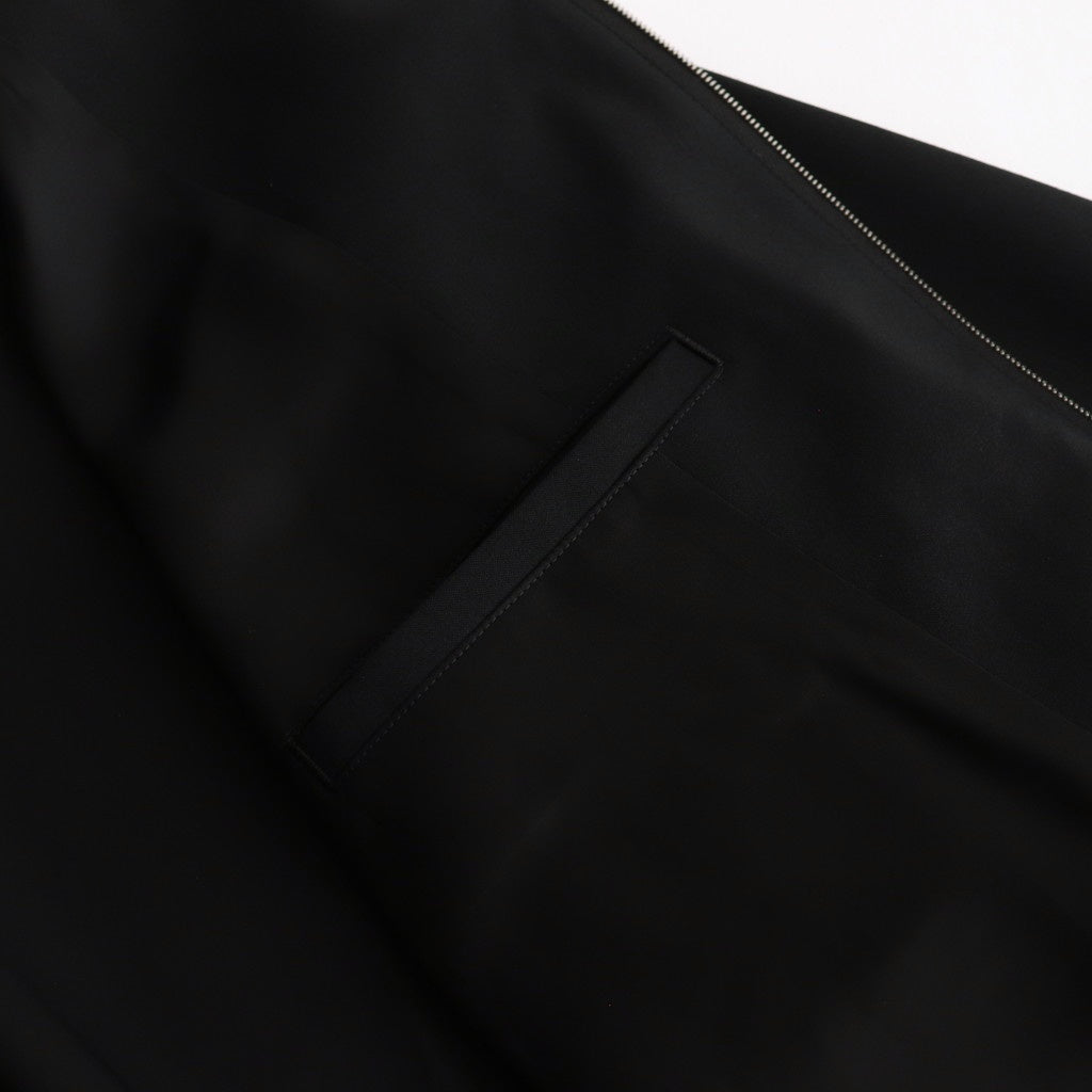 SUPER FINE TROPICAL WOOL ZIP BLOUSON #BLACK [A25SB01MT]