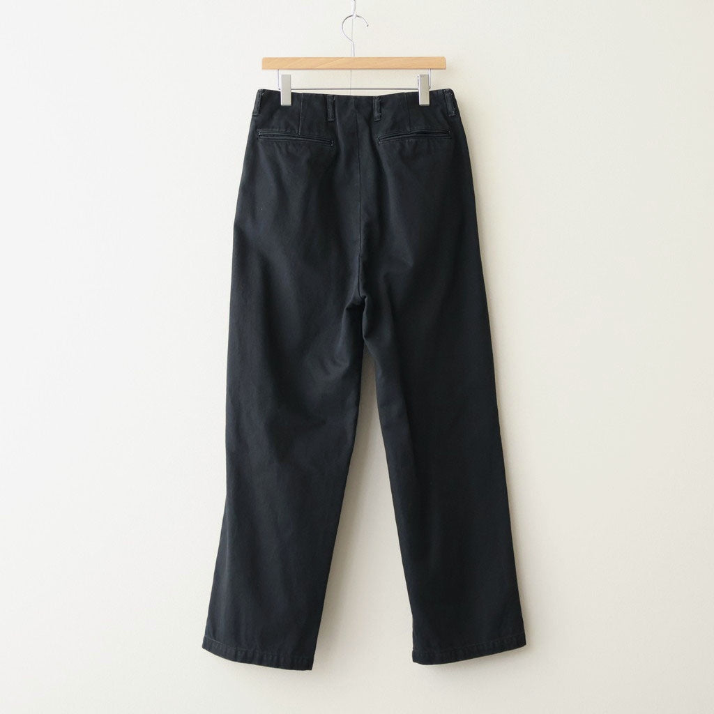 新品未使用 unfil wide tapered trousers 1pleated Wide Tapered Trousers #BLACK [YK26SS01181P] - ciacura